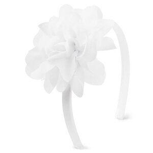 Girls Toddler Headband White Flower Hair Accessories Baby Kids Hairband One Size